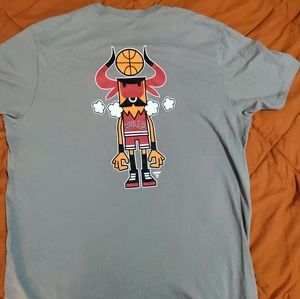 Used LIMITED EDITION NBA Global Artist Pete Fowler Chicago Bulls Tee Men RARE